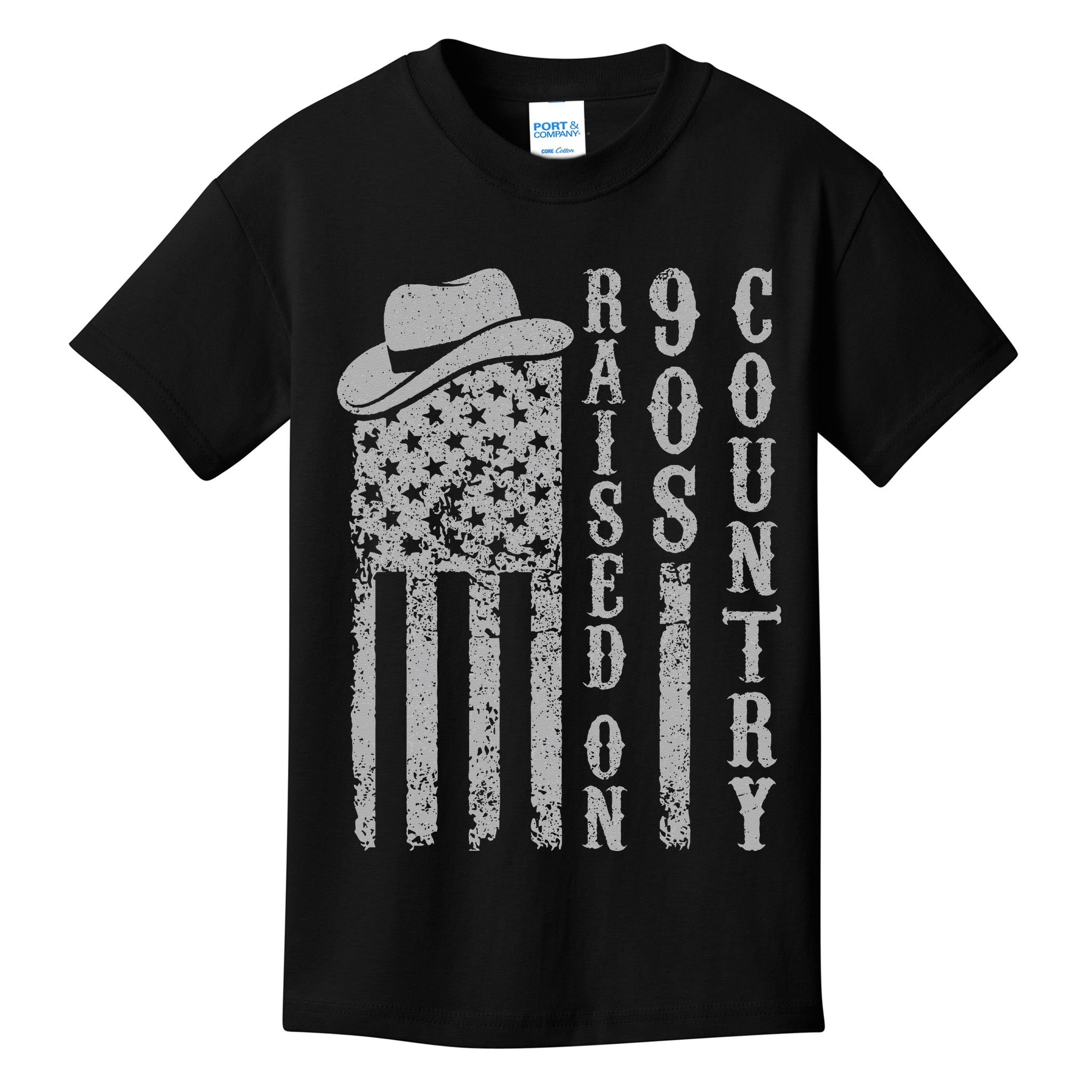 Raised On 90s Country Music  Country Concert Outfit Kids T-Shirt