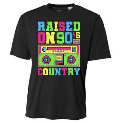 Raised On 90s Country Music  Country Concert Outfit Cooling Performance Crew T-Shirt