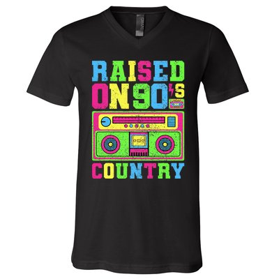 Raised On 90s Country Music  Country Concert Outfit V-Neck T-Shirt