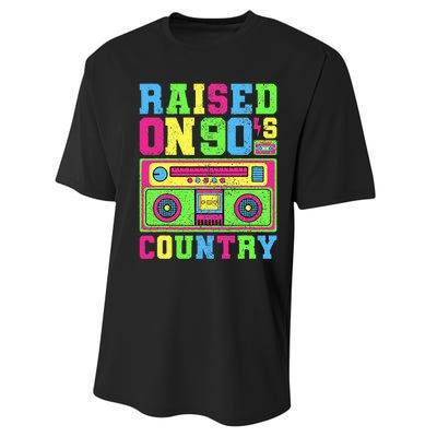 Raised On 90s Country Music  Country Concert Outfit Performance Sprint T-Shirt