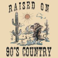 Raised On 90S Country Music Cowgirl Western Zip Tote Bag