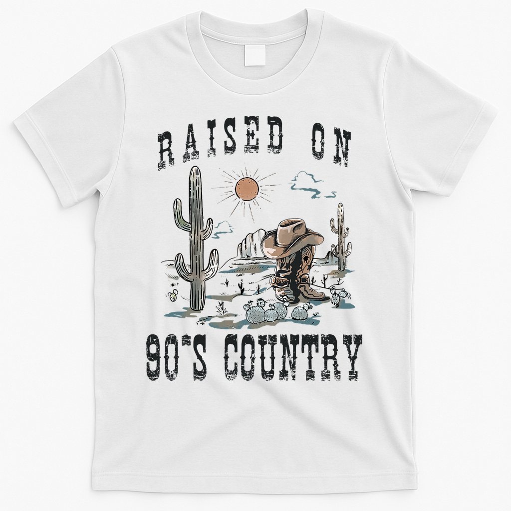 Raised On 90S Country Music Cowgirl Western T-Shirt