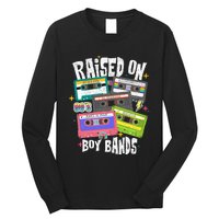 Raised On 90s Boy Bands Cassette Tape Retro Long Sleeve Shirt