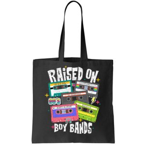 Raised On 90s Boy Bands Cassette Tape Retro Tote Bag