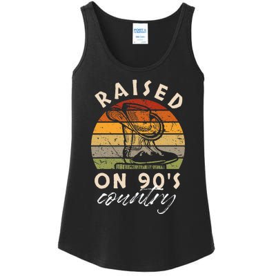 Raised On 90S Country Ladies Essential Tank