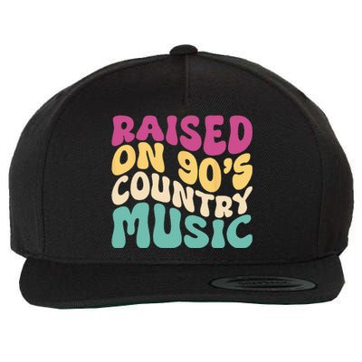 Raised On 90s Country Music Concert Groovy Wool Snapback Cap