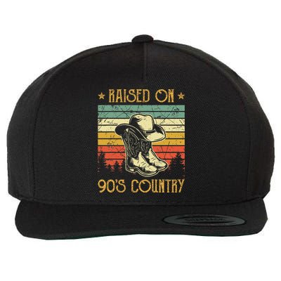 Raised On 90s Country Raised On 90s Country Music Wool Snapback Cap