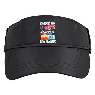 Raised On 90s Boy Bands Cassette Tape Retro Adult Drive Performance Visor