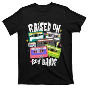 Raised On 90s Boy Bands Cassette Tape Retro T-Shirt