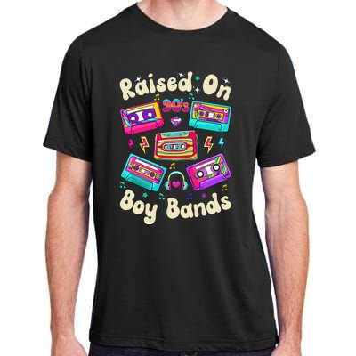 Raised On 90s Boy Bands Cassette Tape Adult ChromaSoft Performance T-Shirt