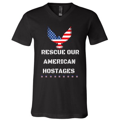 Rescue Our American Hostages Lets Bring Them Home To The Usa V-Neck T-Shirt