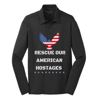 Rescue Our American Hostages Lets Bring Them Home To The Usa Silk Touch Performance Long Sleeve Polo