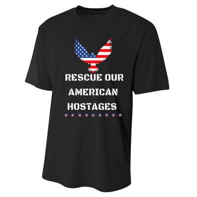 Rescue Our American Hostages Lets Bring Them Home To The Usa Performance Sprint T-Shirt