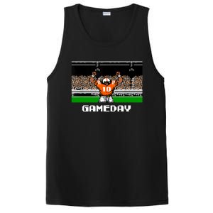 Retro Orange And White Football 8 Bit Video Game PosiCharge Competitor Tank