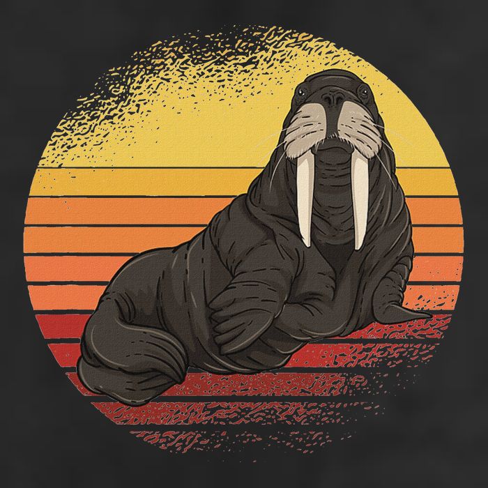 Retro Ocean Animal Sea Walrus Lover Walrus Adult Drive Performance Visor