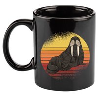 Retro Ocean Animal Sea Walrus Lover Walrus 11oz C Handle Ceramic Mug