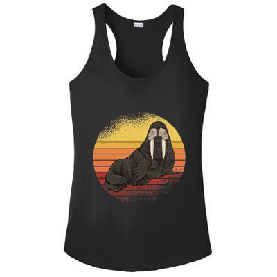 Retro Ocean Animal Sea Walrus Lover Walrus Ladies PosiCharge Competitor Racerback Tank