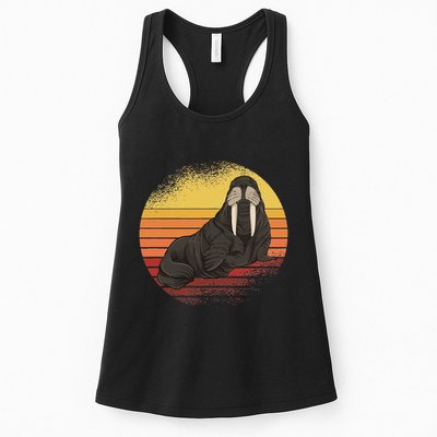 Retro Ocean Animal Sea Walrus Lover Walrus Womens Tank Top