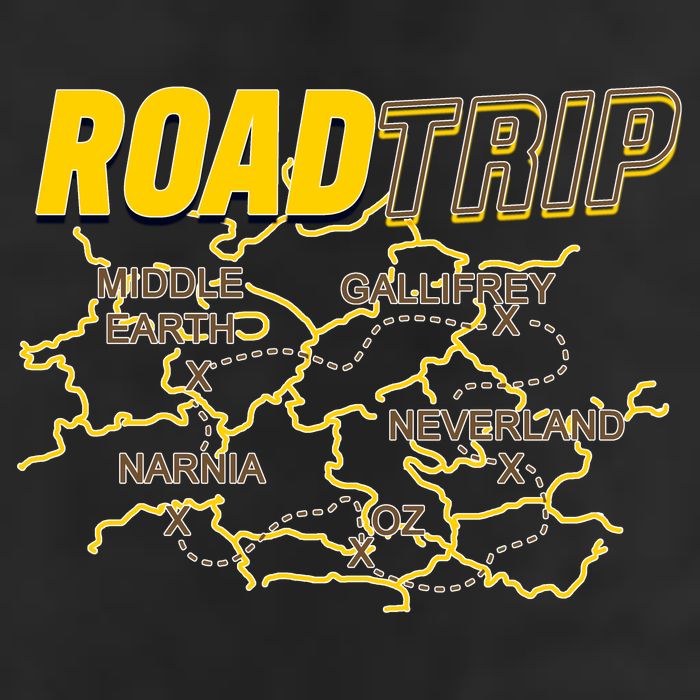 Road Trip Fantasy Treasure Map Adult Drive Performance Visor