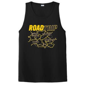 Road Trip Fantasy Treasure Map PosiCharge Competitor Tank