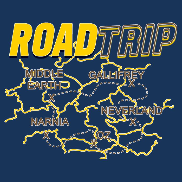 Road Trip Fantasy Treasure Map Cool Comfort Performance Bucket Hat