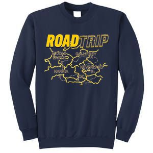 Road Trip Fantasy Treasure Map Sweatshirt