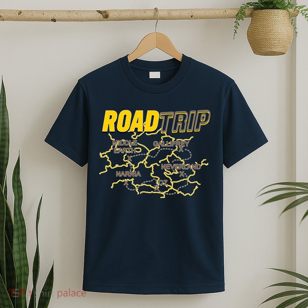 Road Trip Fantasy Treasure Map T-Shirt