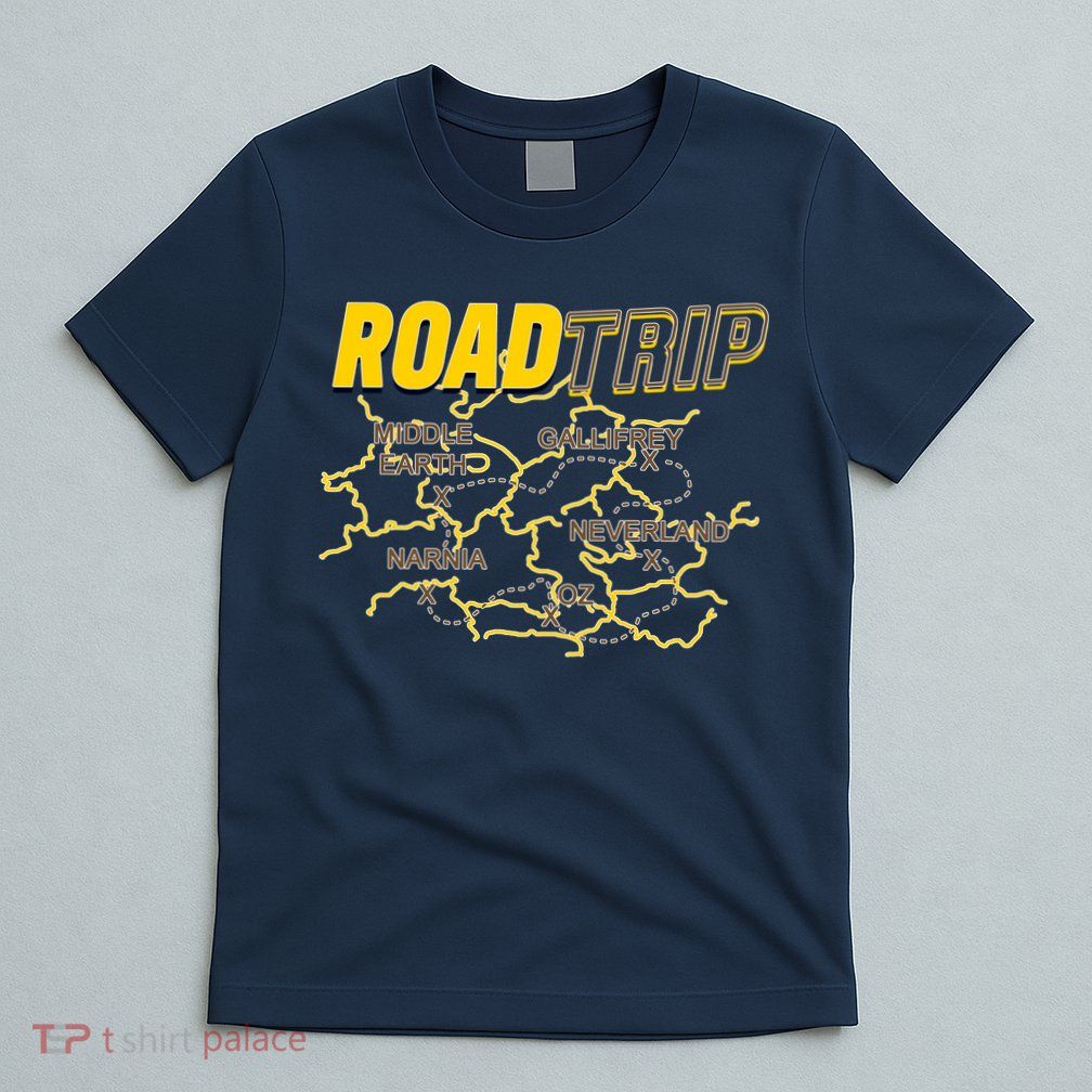 Road Trip Fantasy Treasure Map T-Shirt
