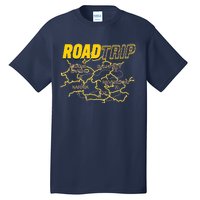 Road Trip Fantasy Treasure Map Tall T-Shirt