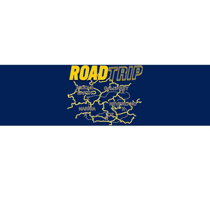 Road Trip Fantasy Treasure Map Bumper Sticker