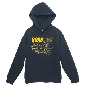 Road Trip Fantasy Treasure Map Urban Pullover Hoodie