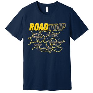 Road Trip Fantasy Treasure Map Premium T-Shirt