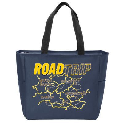 Road Trip Fantasy Treasure Map Zip Tote Bag