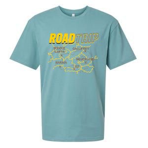 Road Trip Fantasy Treasure Map Sueded Cloud Jersey T-Shirt