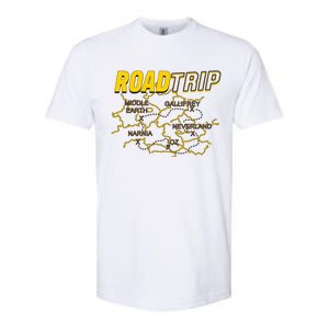 Road Trip Fantasy Treasure Map Softstyle CVC T-Shirt