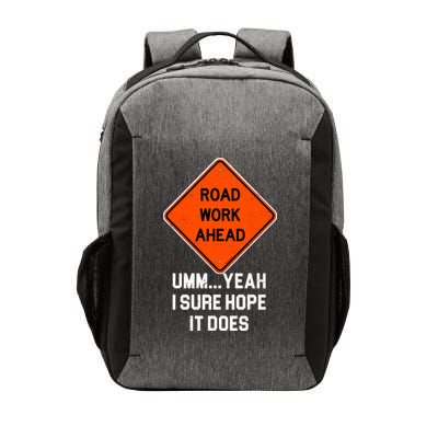 Road Work Ahead Funny Construction Vector Backpack