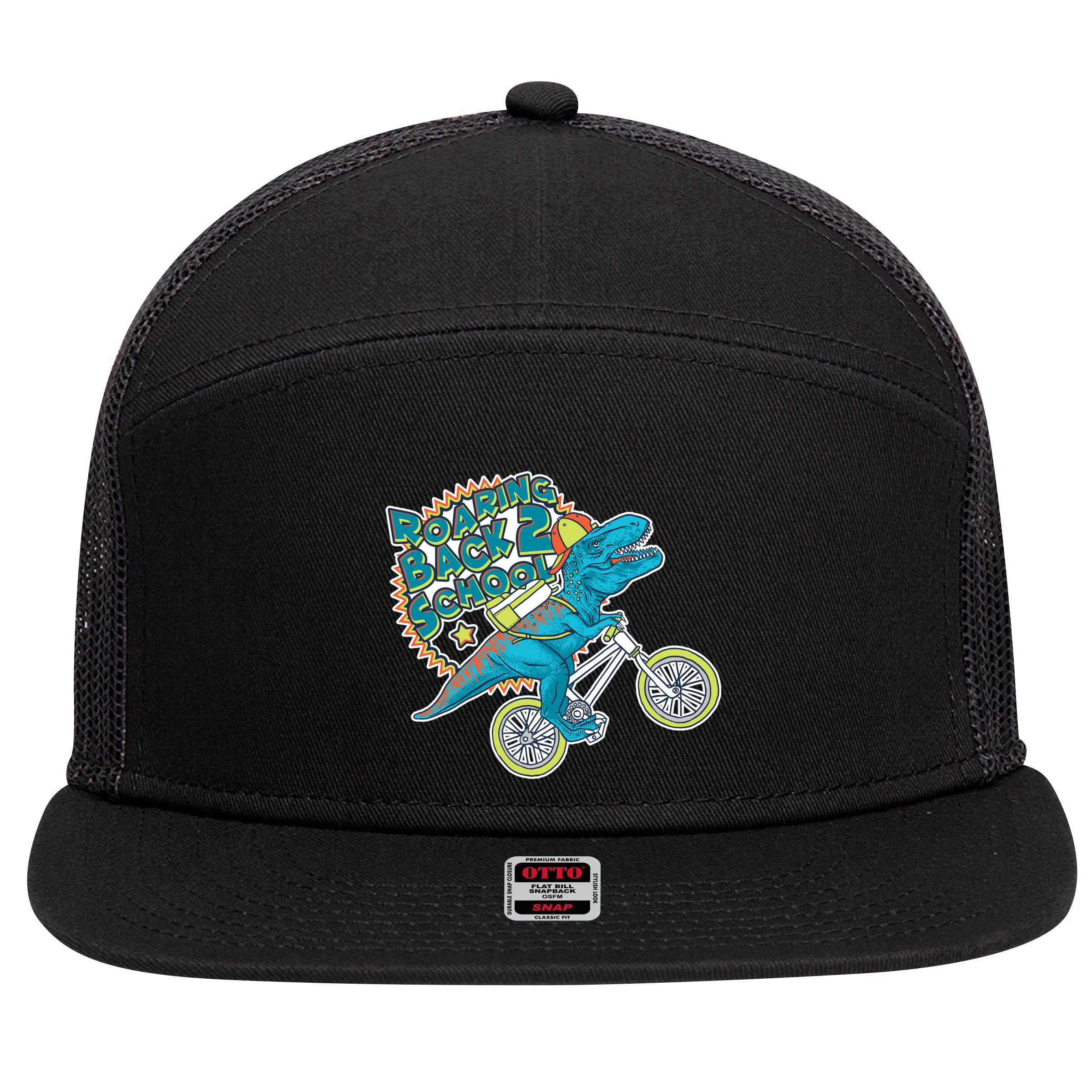 Roaring Back 2 School 7 Panel Mesh Trucker Snapback Hat