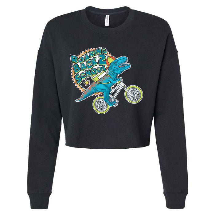 Roaring Back 2 School Cropped Pullover Crew