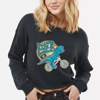 Roaring Back 2 School Cropped Pullover Crew