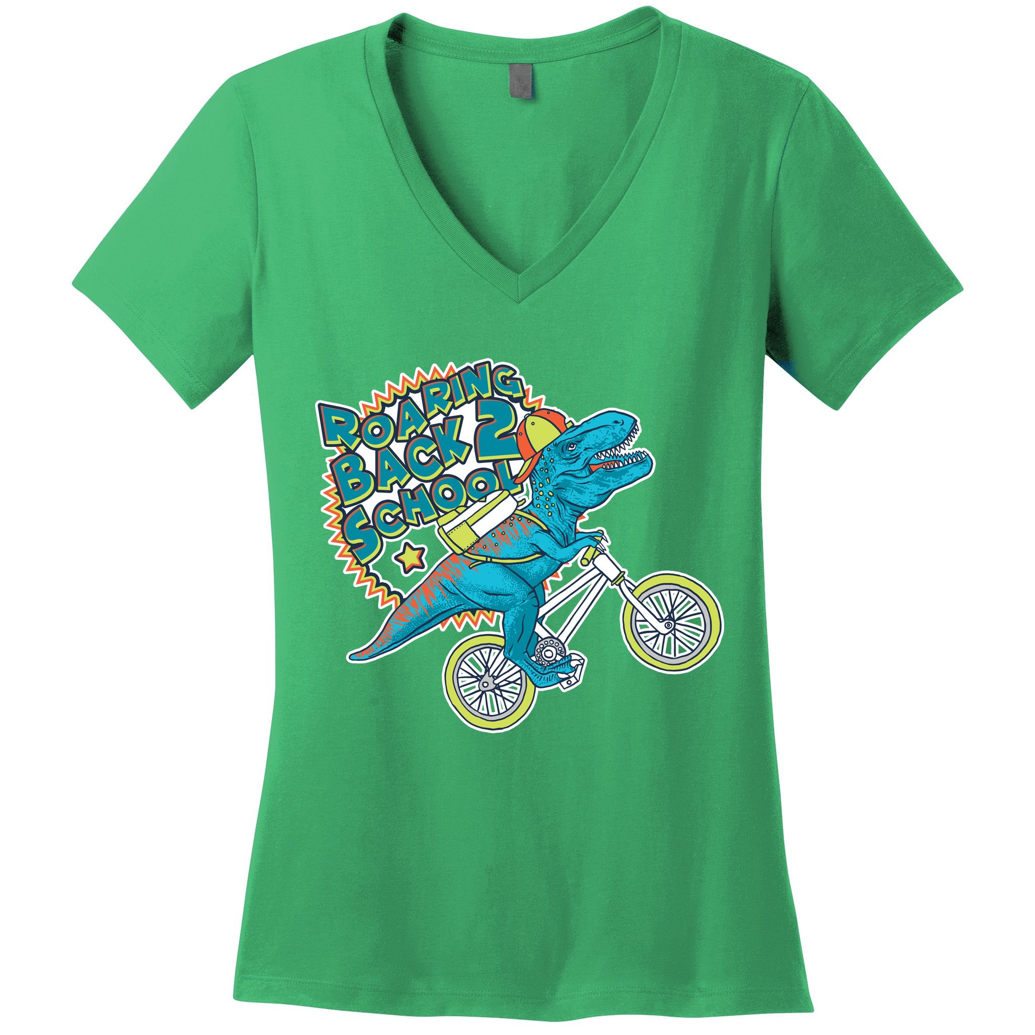 Roaring Back 2 School Women's V-Neck T-Shirt