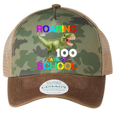Roaring Into 100 Days Of School Legacy Tie Dye Trucker Hat