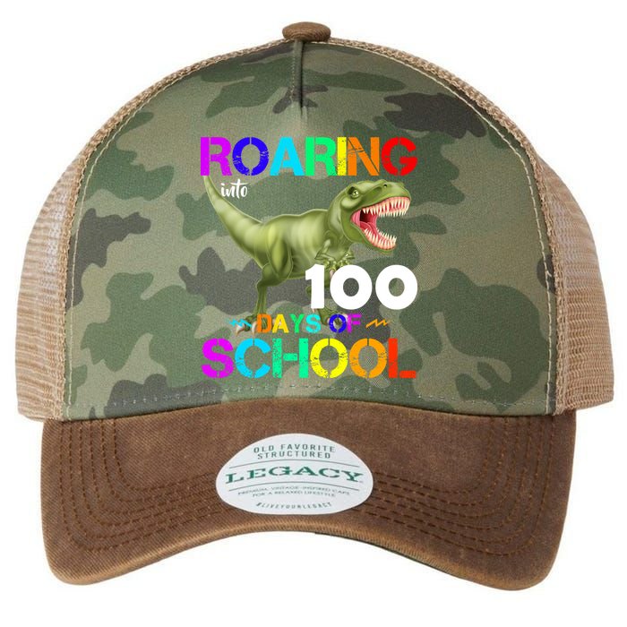 Roaring Into 100 Days Of School Legacy Tie Dye Trucker Hat