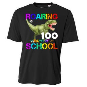 Roaring Into 100 Days Of School Cooling Performance Crew T-Shirt