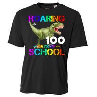 Roaring Into 100 Days Of School Cooling Performance Crew T-Shirt