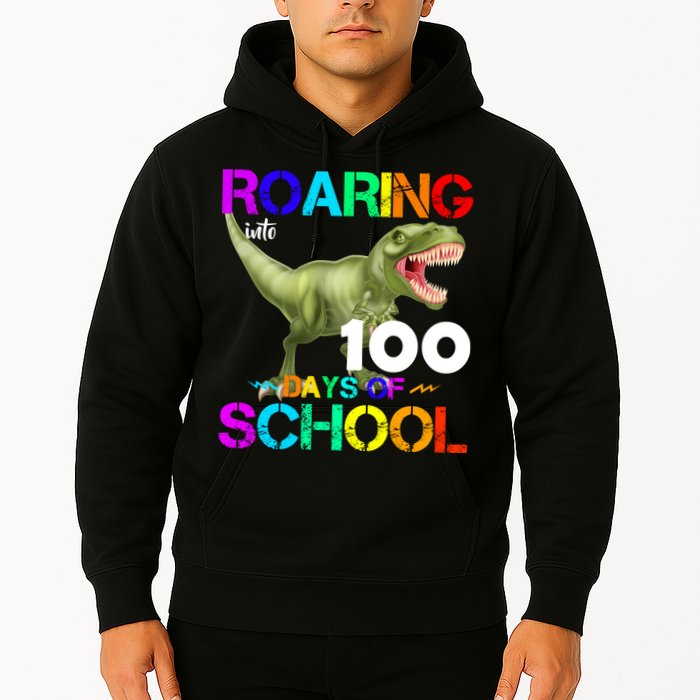 Roaring Into 100 Days Of School Hoodie