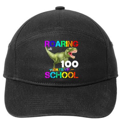 Roaring Into 100 Days Of School 7-Panel Snapback Hat