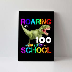 Roaring Into 100 Days Of School Canvas