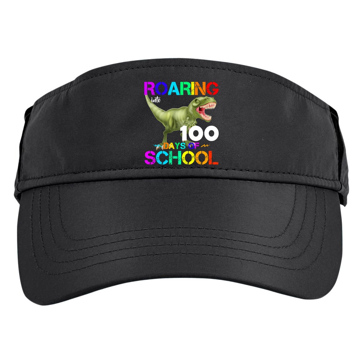Roaring Into 100 Days Of School Adult Drive Performance Visor