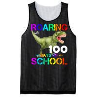 Roaring Into 100 Days Of School Mesh Reversible Basketball Jersey Tank