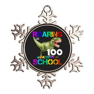 Roaring Into 100 Days Of School Metallic Star Ornament